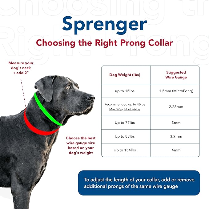 Herm SPRENGER Ultra-Plus Prong Dog Training Collar, 4 mm x 21" Neck Size - Image 7