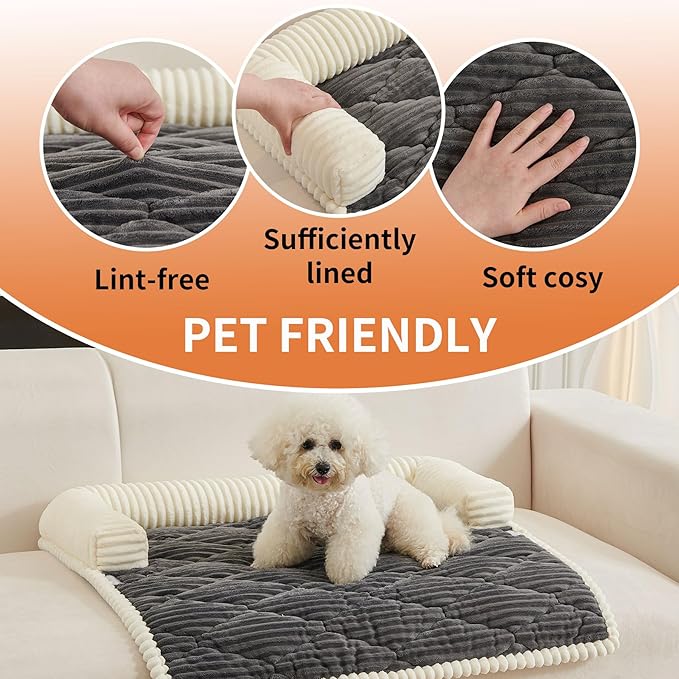 HAOMAIJIA Dog Couch Bed for Medium Dogs, Non Slip Pet Couch Covers for Sofa - Image 5
