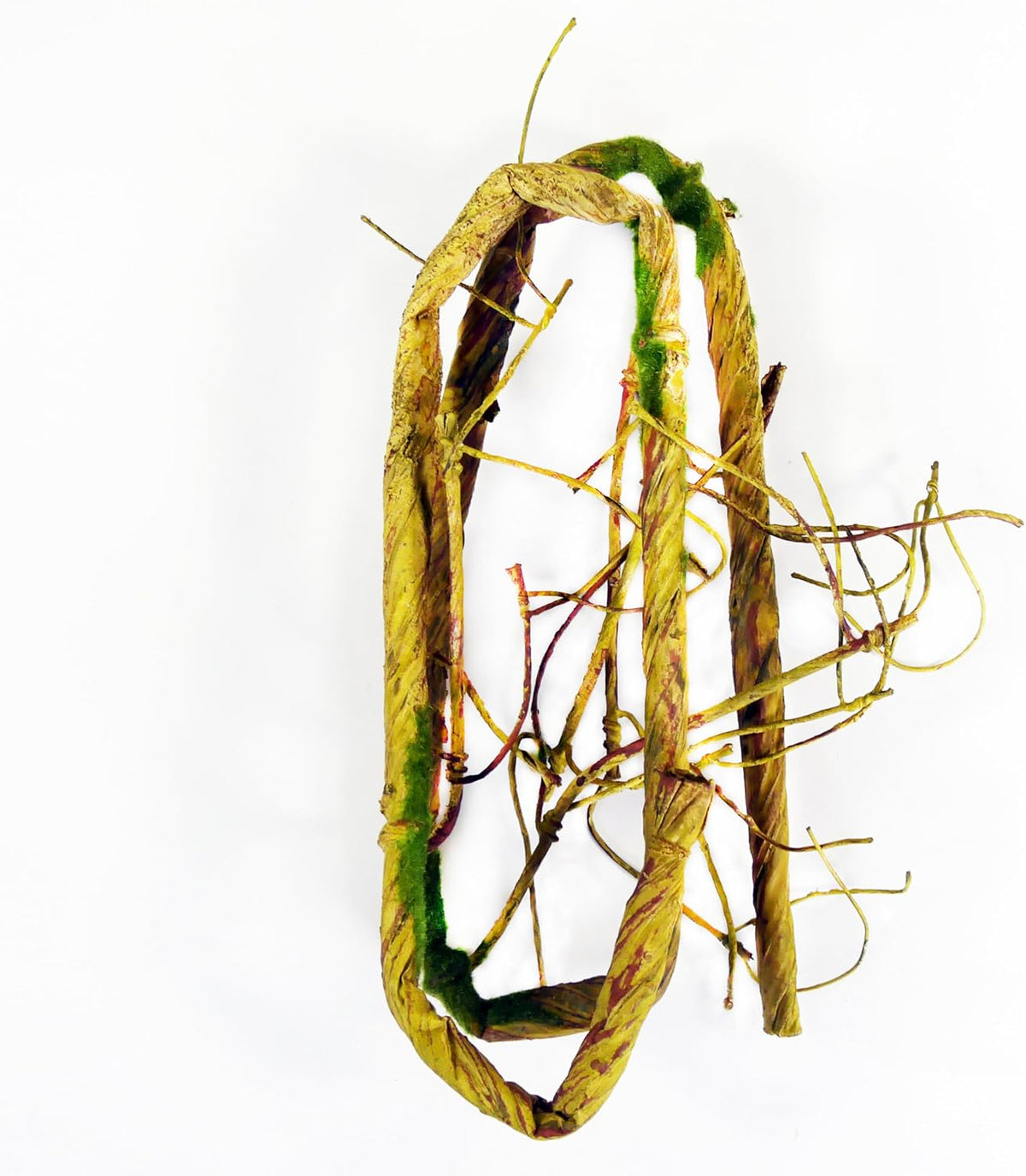 Penn-Plax Reptology Reptile Climber-Vine – Thick Green Vine Decoration for Terrariums – 5” Length (REP401)