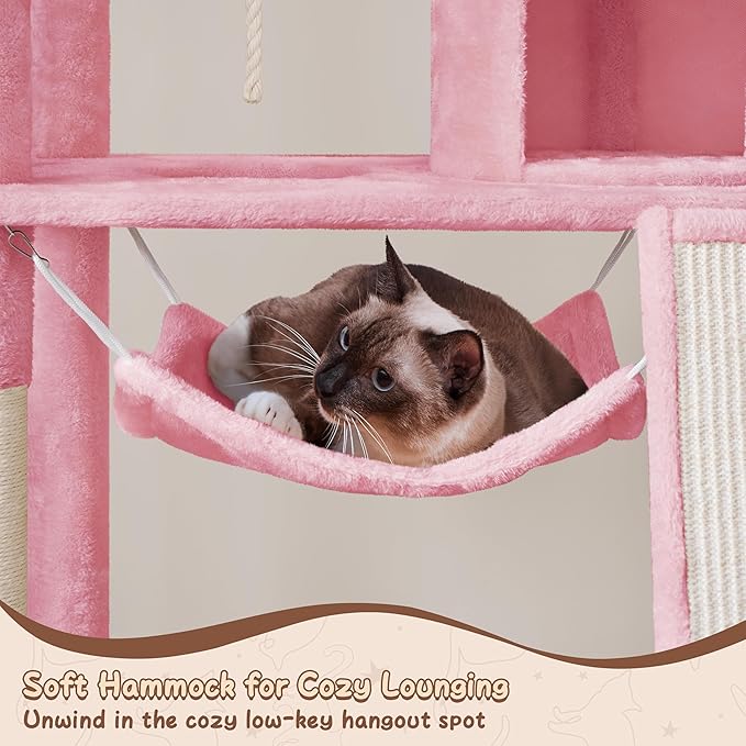 Yaheetech 63.5″ H Cat Tree, Cat Furniture - Image 8