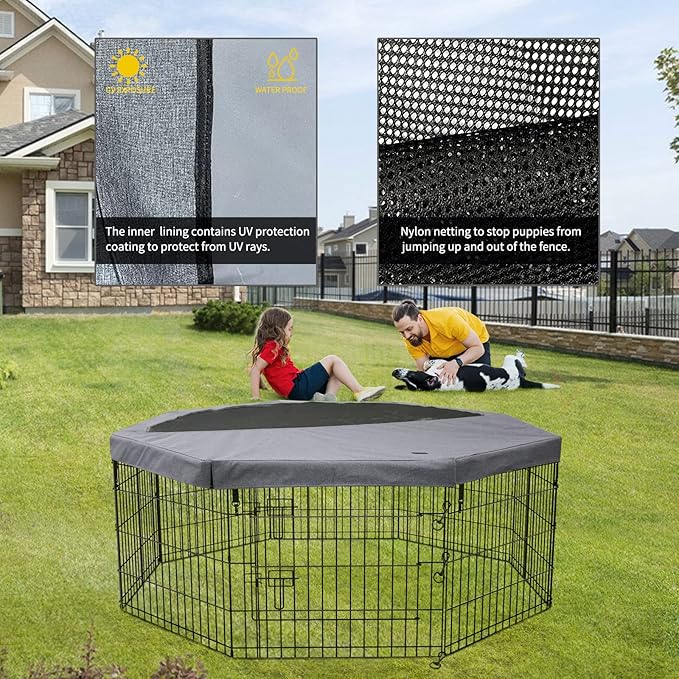 PETIME Top Cover Sun/Rain Proof Provide Shade and Security - Image 4