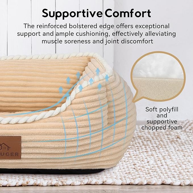 Rectangle Cat Dog Bed for Large Medium Small Pets Indoor Outdoor Machine - Image 3