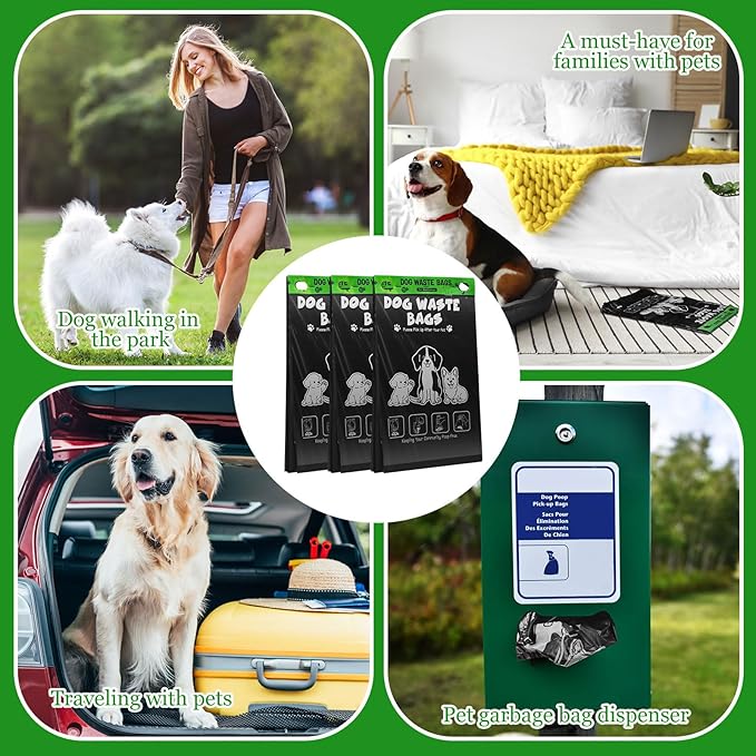Ireer 20 Count 2000 Pcs Header Bag Bulk Cute Dog Pet Waste Bags Bulk Poop - Image 6
