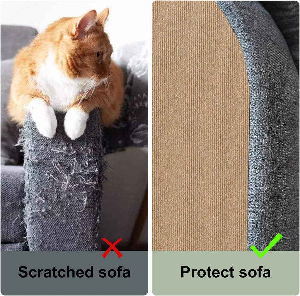 Cat Scratching Carpet Mat, Self-Adhesive Couch Furniture Protector