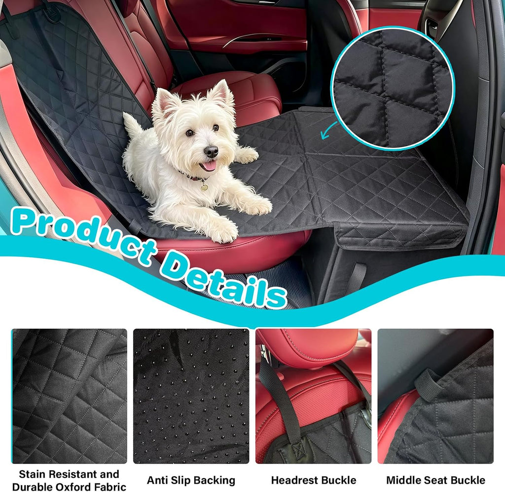 Dog Car Seat Extender with Storage, Car Seat Extender for Dogs