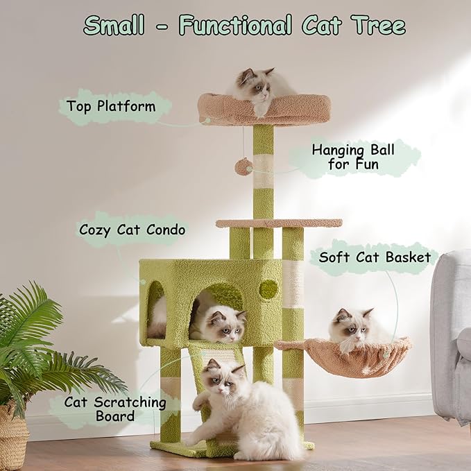 Cat Tree, 41.3" Cat Tower for Indoor Kittens - Image 3