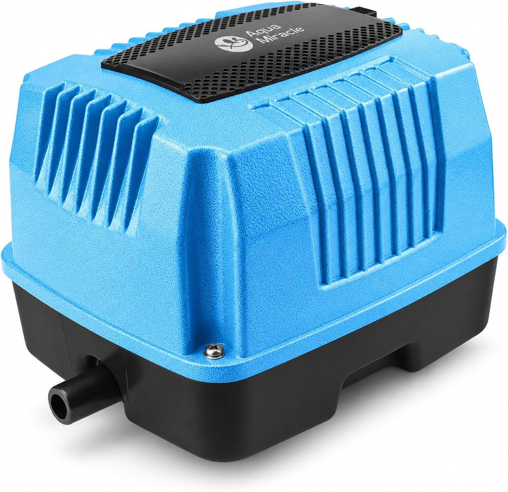 AquaMiracle Linear Air Pump AP-40/AP-60/AP-80/AP-160 for Pond Aeration, Septic, Hydroponic, 635/950/1350/2550GPH, Pond, Waste Treatment, Aquarium, Fish Farm, Seafood Restaurant