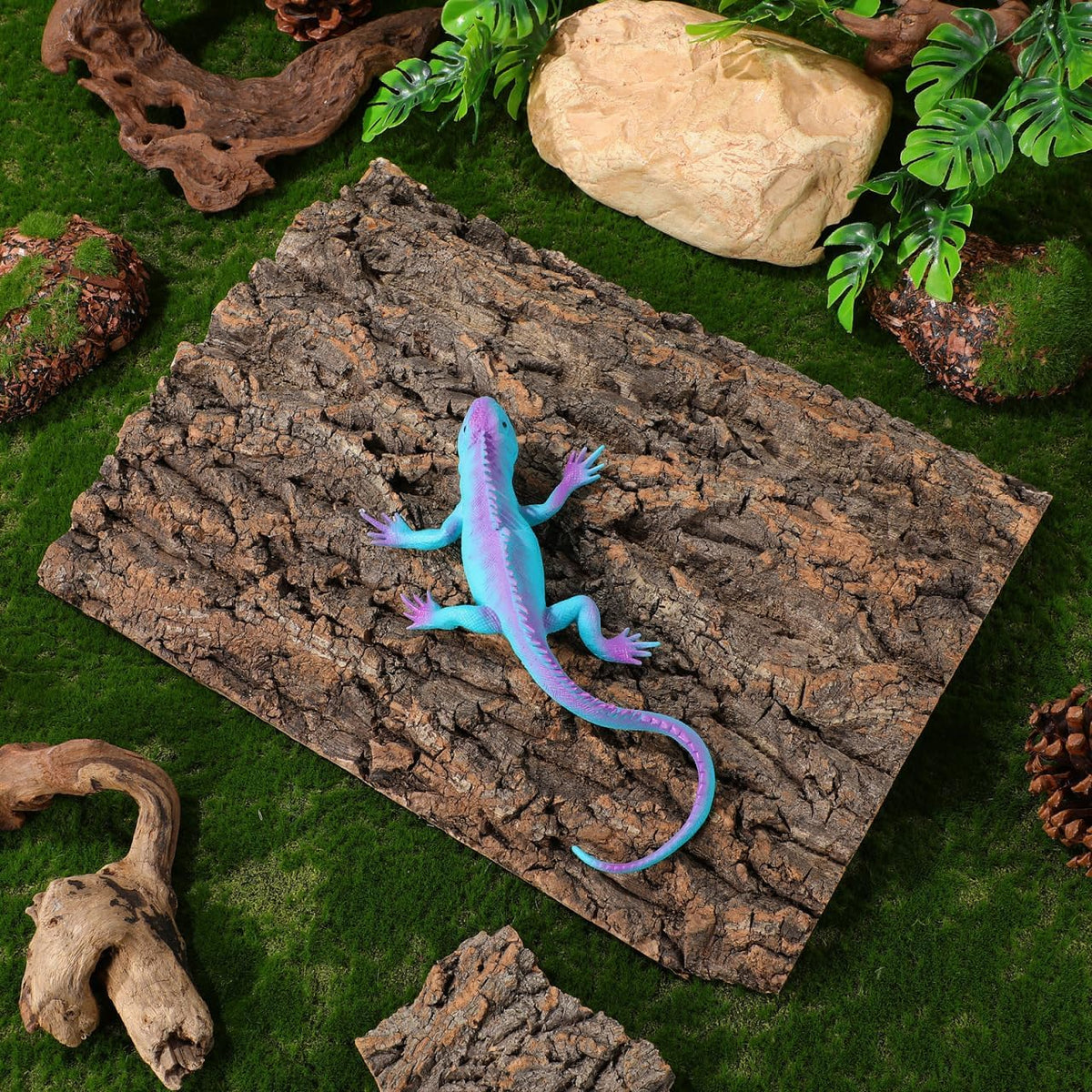 VANZACK Cork Bark Reptile Terrarium Background 15.72 X 11.79 inch