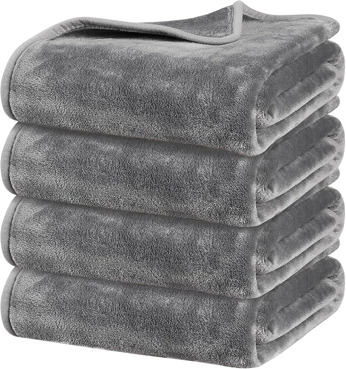 Onarway Dog Blanket Washable for Puppy: 4 Packs Dog Blankets 40”x28” by Onarway