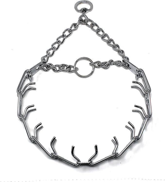Herm Sprenger Prong Dog Training Collar, 22in x 3.0mm Medium, Ultra-Plus Chrome by HERMSPRENGER