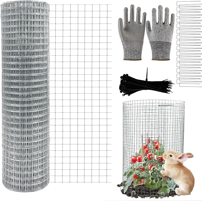 CIEOVO Wire Plant Protector from Animals, Metal Mesh Plant Cage Covers by CIEOVO