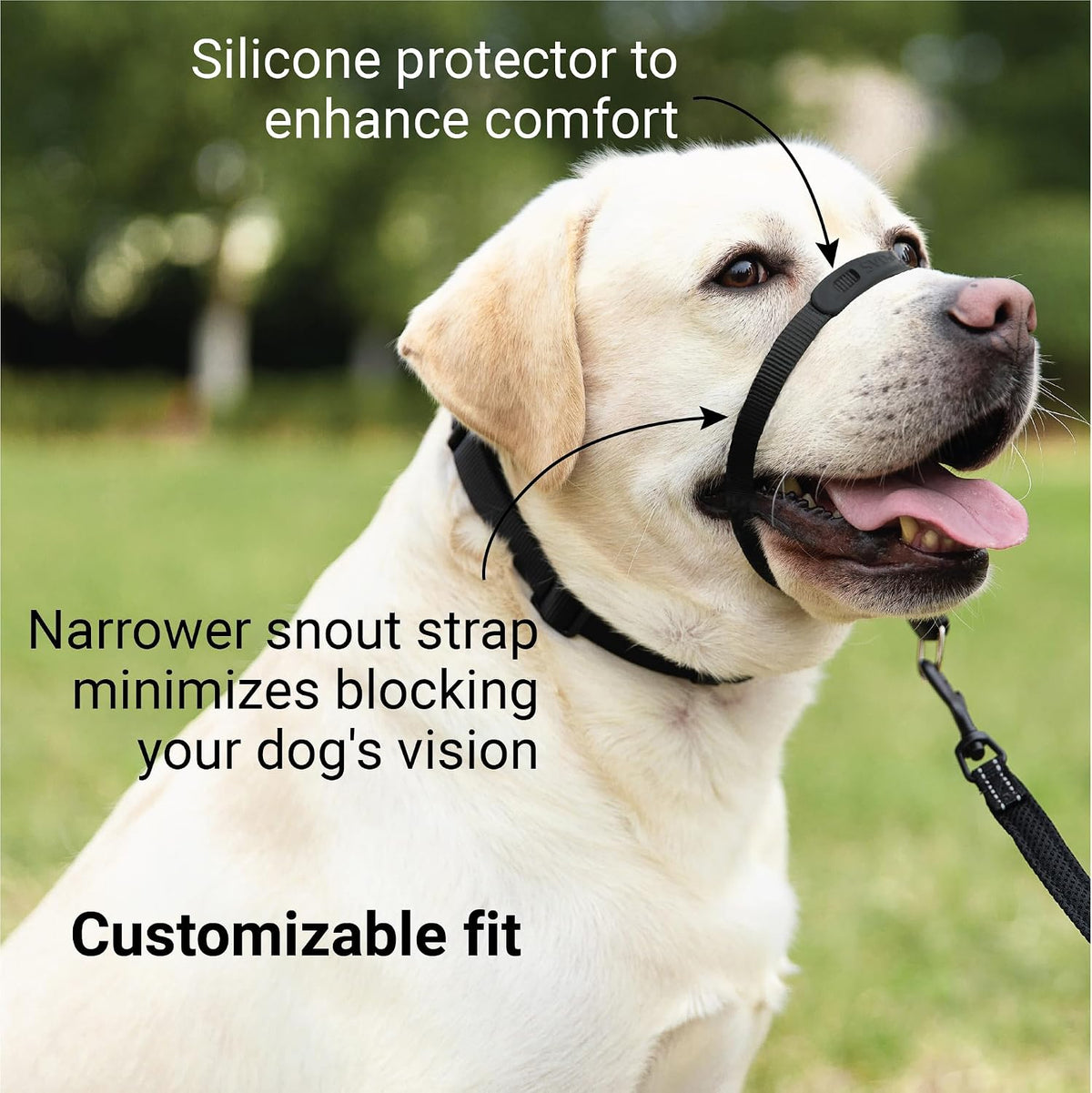 SVD.PET No-Pull Dog Headcollar for Easier Walks, Chew-Proof Protector to Increase Comfort, Simple Design, Easy to Wear and Adjust (Medium Size for Small and Medium Size Dogs)