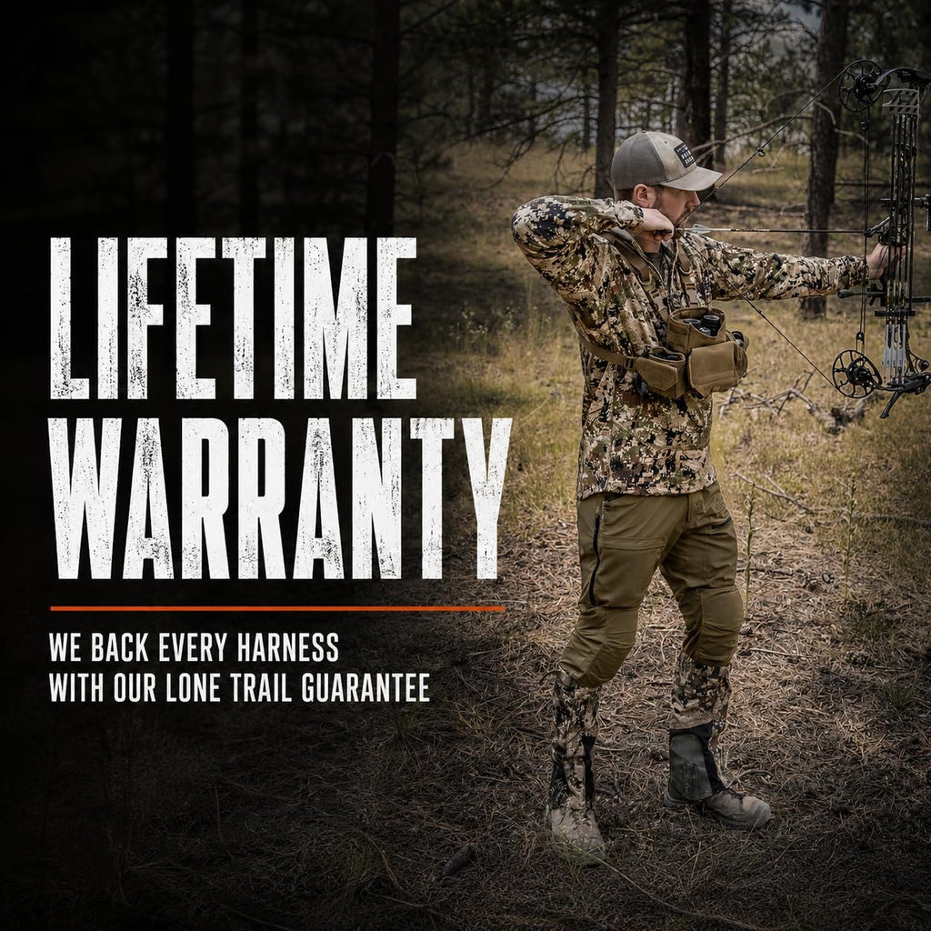 Lone Trail Binocular Harness Chest Pack - Bino Harness Hunting Chest Rig