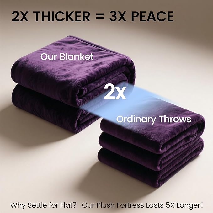 gogobunny Waterproof Bed Blanket, Reversible Sherpa Fleece Throw Blanket - Image 7