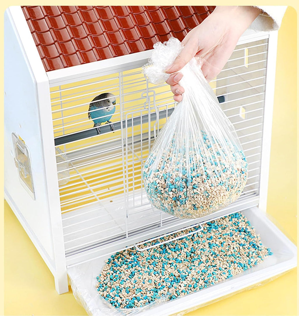 50Pcs Disposable Bird Cage Liner, Plastic Parrot Birdcage