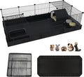 Xymoso DIY Guinea Pig Cages with Waterproof Mat,16 Panels Small Animal Cage