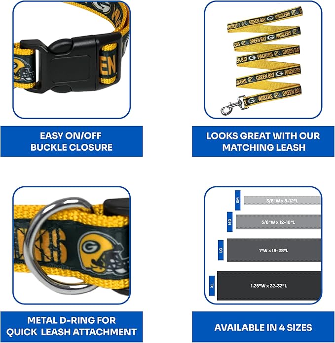 Green Bay Packers NFL Dog & Cat Collar - Image 6