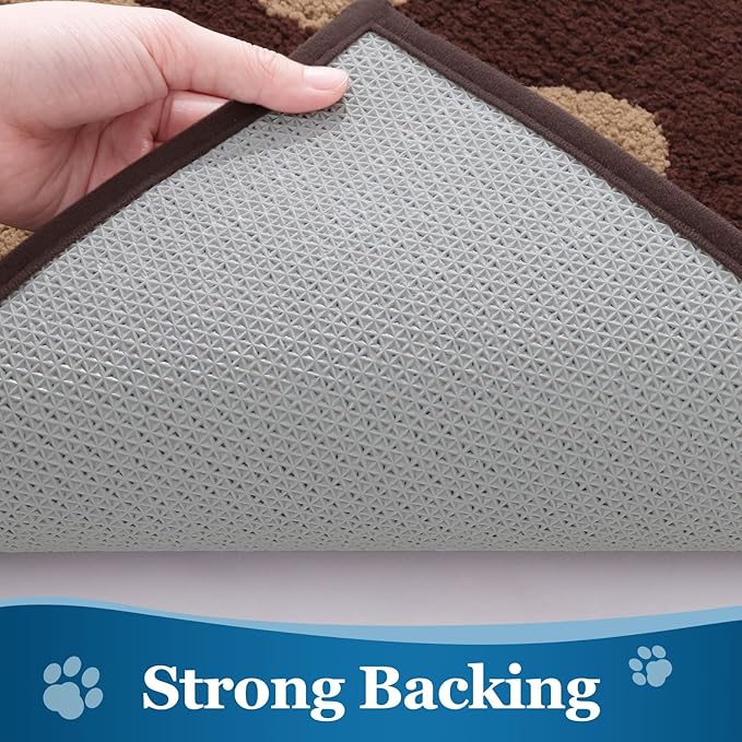 Buganda Dog Door Mat for Muddy Paws, Absorbent Dirt Trapper Washable Indoor - Image 4