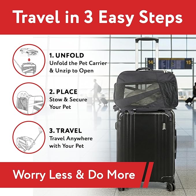 dbest products Rolling Pet Carrier - Image 4