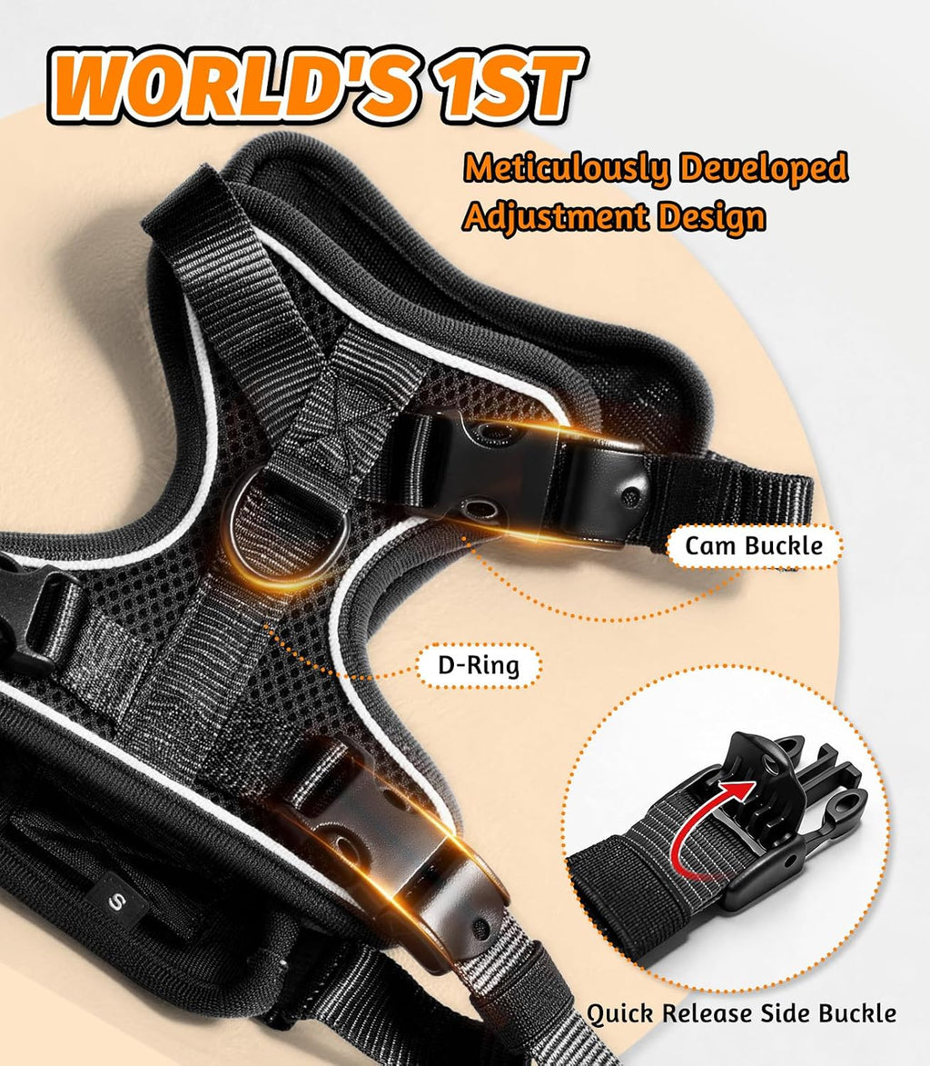 Cat Harness and Leash for Walking, Escape Proof Adjustable Vest Harness