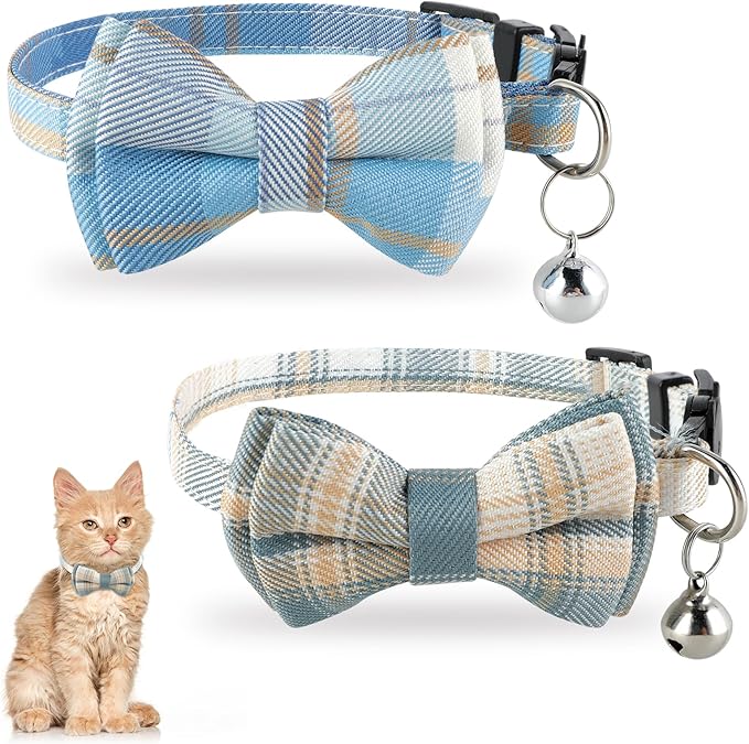 Jeffdad 2Pcs Cat Collar Breakaway, Cat Collar by Jeffdad