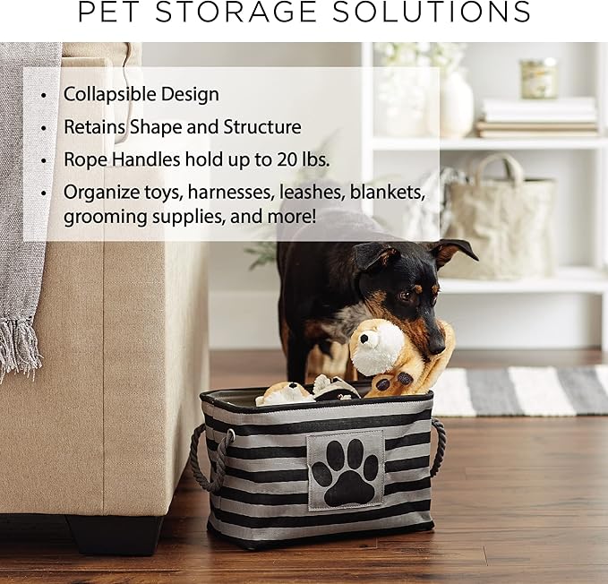 Bone Dry Pet Storage Collection Collapsible Bin, Small Rectangle - Image 7