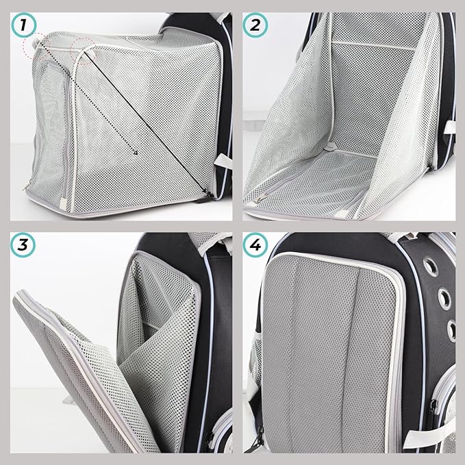 Lollimeow Expandable Cat Backpack Carrier - Image 9