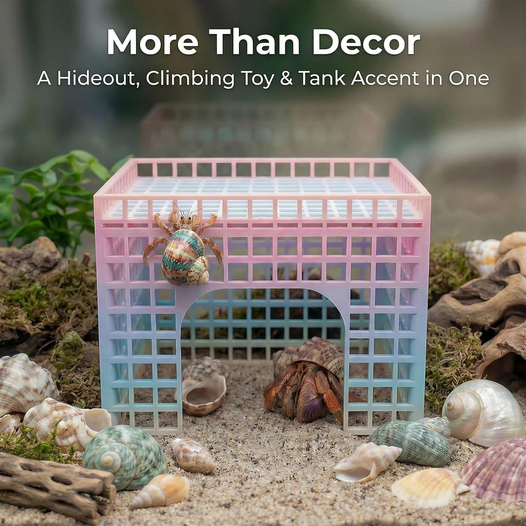 Hermit Crab Climbing Hideout, Stackable Platform Habitat Accessory