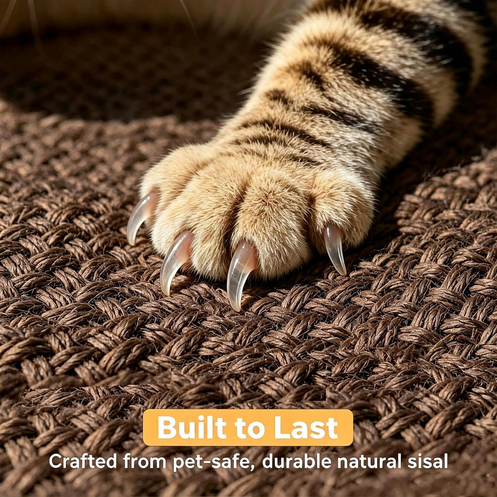 Cat Scratcher Side Table for Couch, Sofa Protector End Table