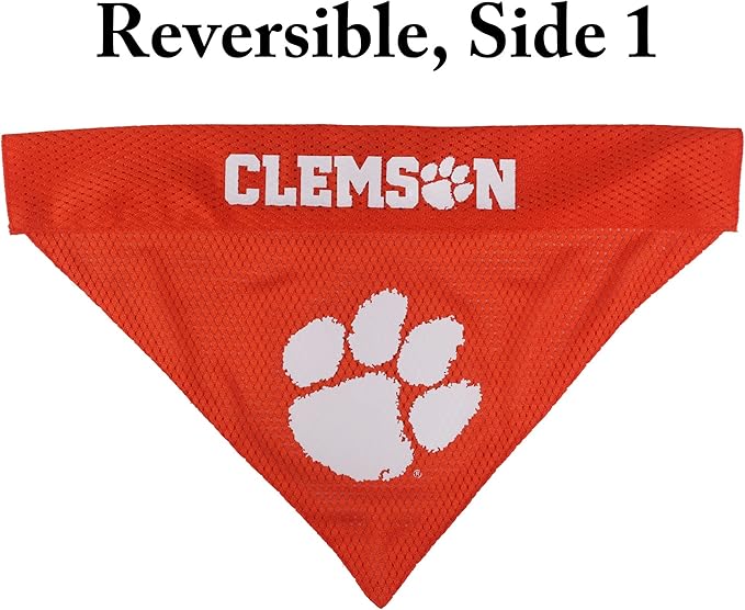 Pets First Collegiate Pet Accessories, Reversible Bandana, Clemson Tigers - Image 3