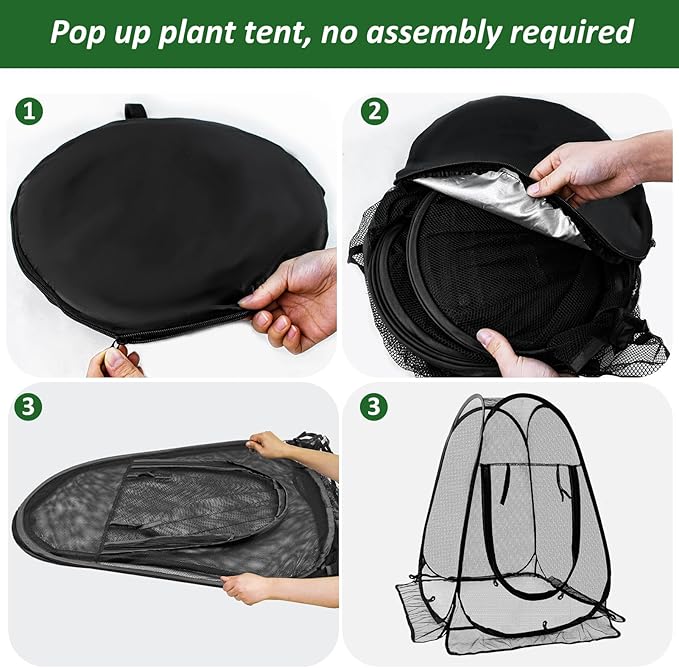 Pop Up Mesh Plant Protectors from Animals, Large Plant Netting Guard Cover - Image 7