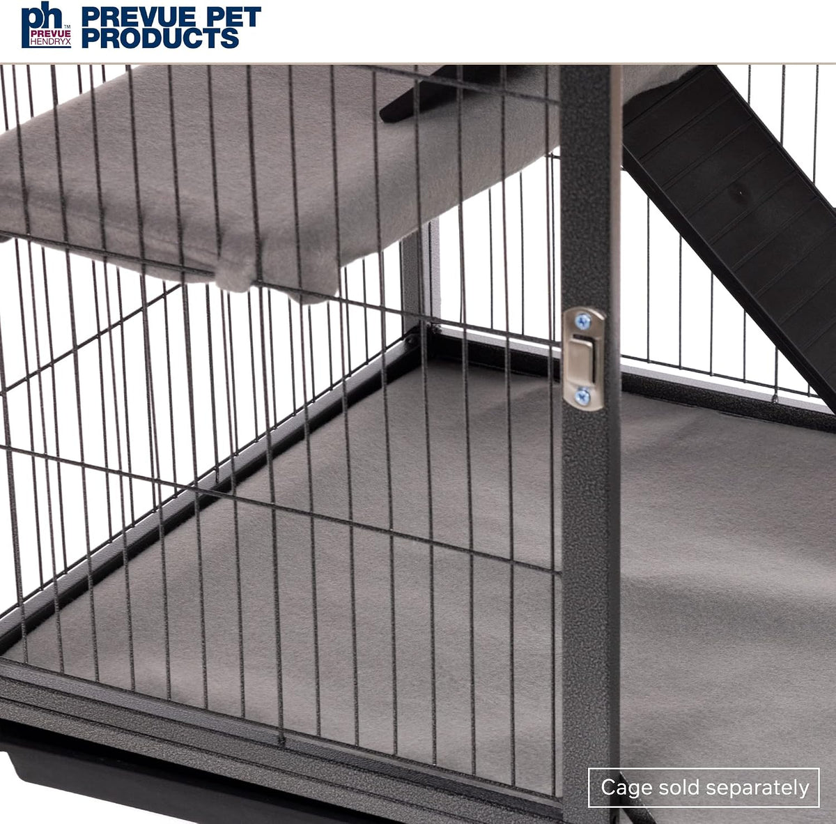 Prevue Pet Products Ferret Cage Plush Fitted Grille Cover Set - Gray