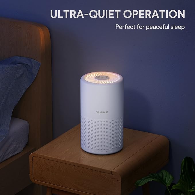 FULMINARE Air Purifiers for Bedroom H13 True HEPA Air Filter Quiet Air Cleaner - Image 9