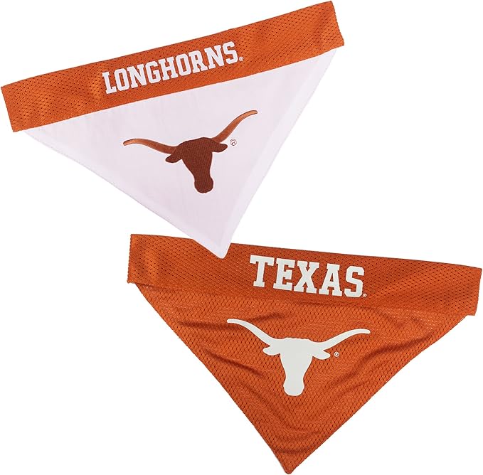 Pets First Collegiate Pet Accessories, Reversible Bandana, Texas Longhorns - Image 6