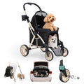 Dog Stroller for 1/2 Small Dogs & Medium Dogs,7/9 Rubber Wheels