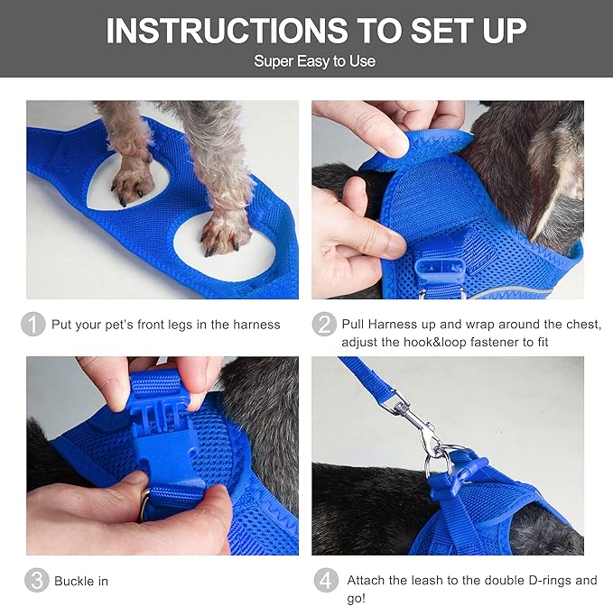 Fida Cat Harness and Leash Set for Walking Kitten and Puppy, Escape Proof - Image 5