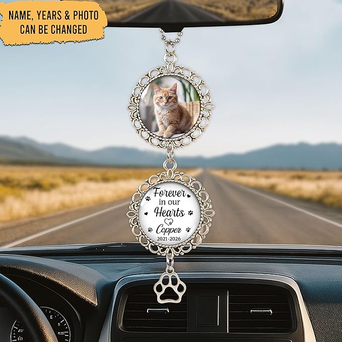 Hyturtle Personalized Pet Memorial Car Hanging Ornament - Image 2