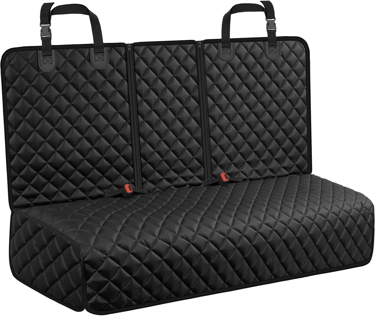 URPOWER Dog Car Seat Cover for Back Seat, Waterproof PU Leather