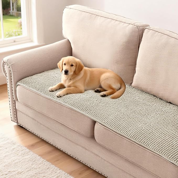 H.VERSAILTEX Plush Chenille Couch Cover by HVERSAILTEX