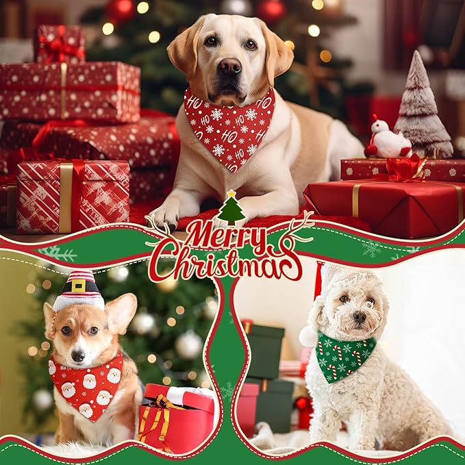 Weewooday 50 Pcs Christmas Bandanas - Image 4