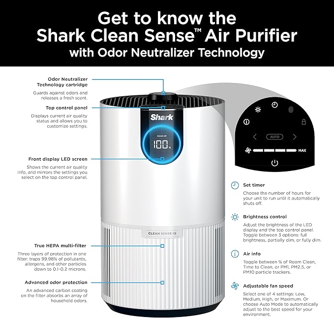Shark HP132 Clean Sense Air Purifier - Image 11