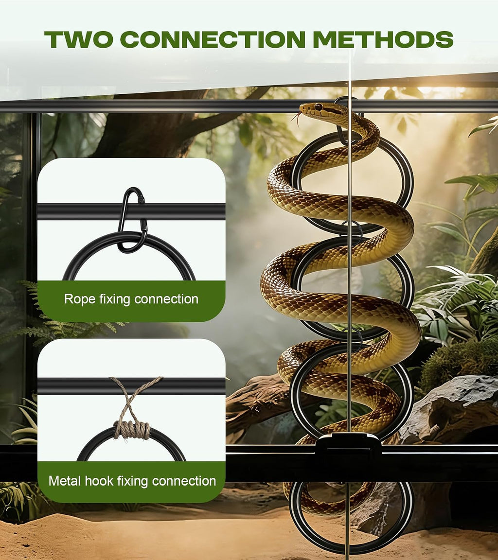 Snake Climbing Accessories,Ball Python Tank Accessories with Educational Toys,DIY Modular Tank,Suitable for Corn Snakes,Ball Pythons,Lizards,Chameleons and Parrots