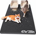 GRELY Cat Litter Mat,XL47''X 28'' Extra Large Litter Trapping Mat Kitty Rug
