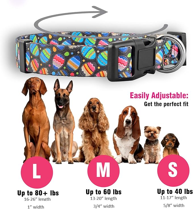 Native Pup Easter Dog Collar, Cute Spring Gift - Image 3