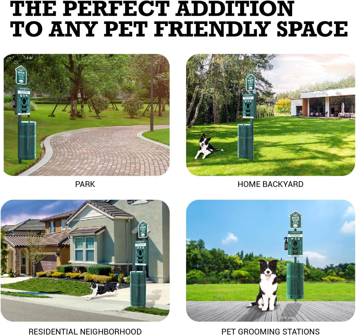 NEW 2026 Dog Waste Station Outdoor Pet Waste Station