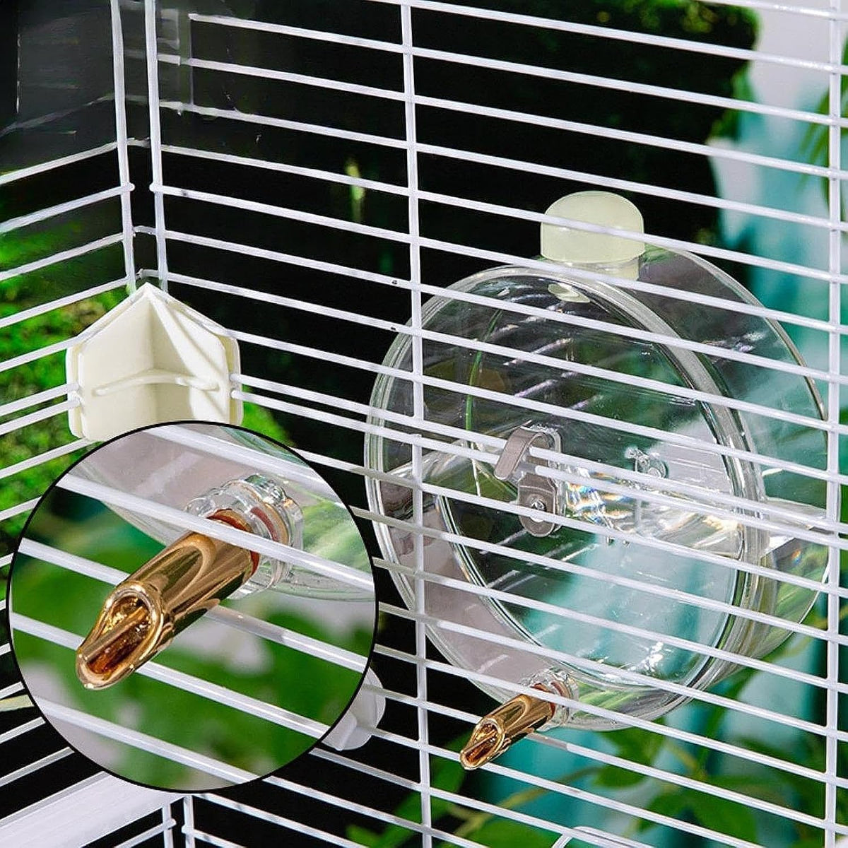Bird Water Feeder Bird Waterer Bird Drinking Device for Cage,Bird Water Dispenser,Automatic,for Canary,Budgie Dove Cockatiel