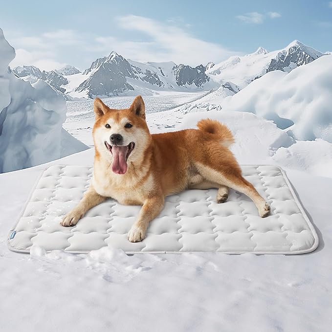 Bedsure Cooling Mat for Large Dogs – 35x23 Thin Washable Cooling Pet Pad for by BEDSURE