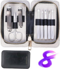 Manicure Set 8 in 1 Stainless Steel Nail Clippers for Men，Manicure Kit for Women，Nail Grooming Kit，Nail Clipper Set，Personal Care Tools