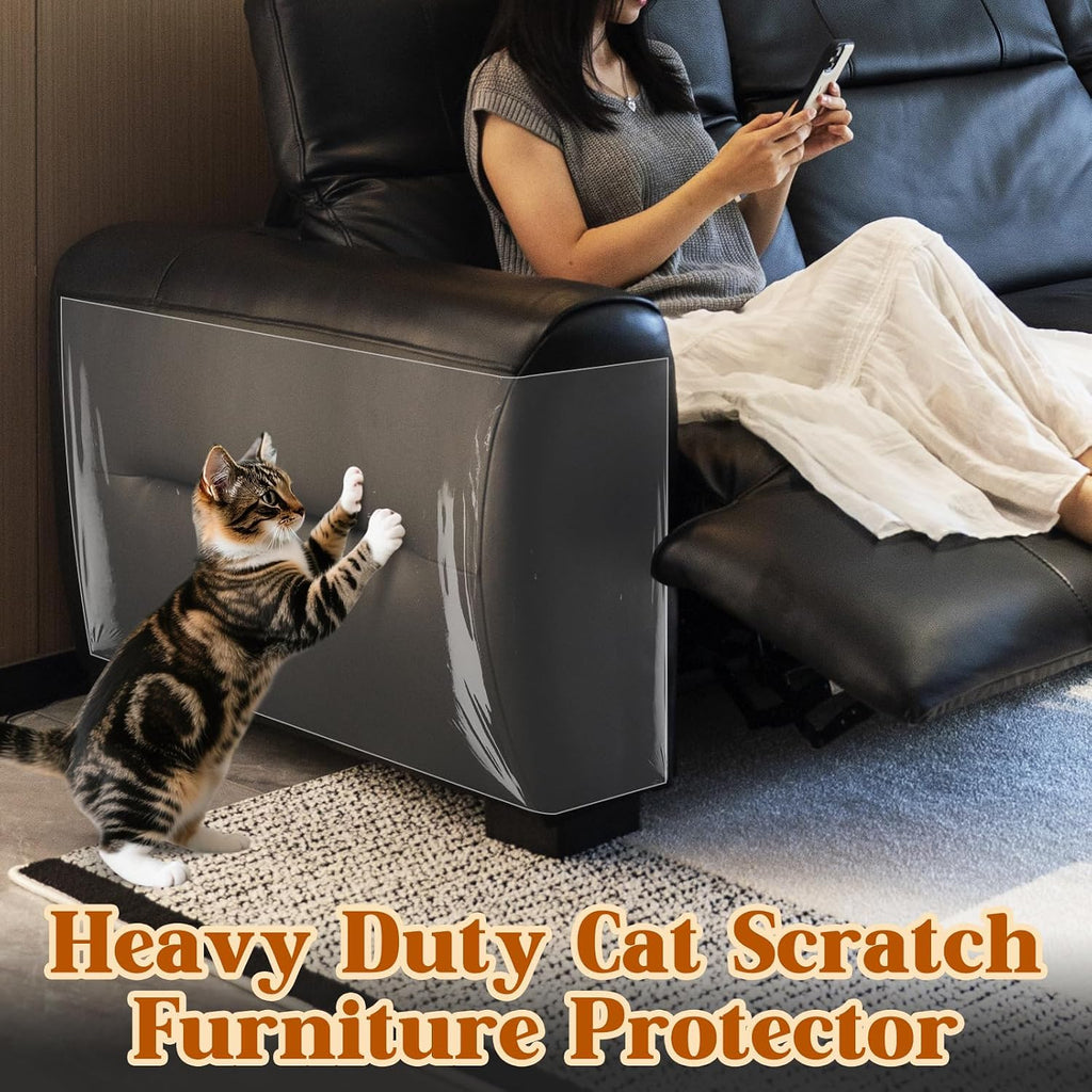 PJT 200"x16" Cat Scratch Furniture Protector - Design for Leather Couch