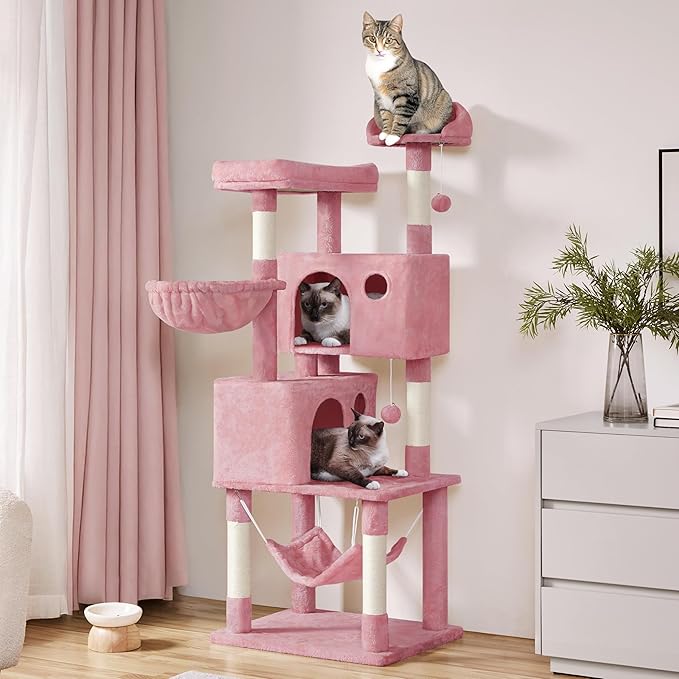Yaheetech Multi-Level Cat Tree, Large Cat Tower - Image 2